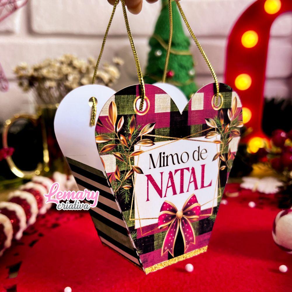 Mini Sacolinha Coração Natal Mod.0003