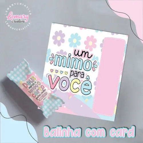 Bala Personalizada com Card Versículos  Mod.0003 (36 unidades)