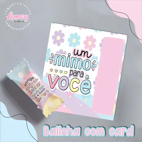 Bala Personalizada com Card Versículos  Mod.0006 (36 unidades)