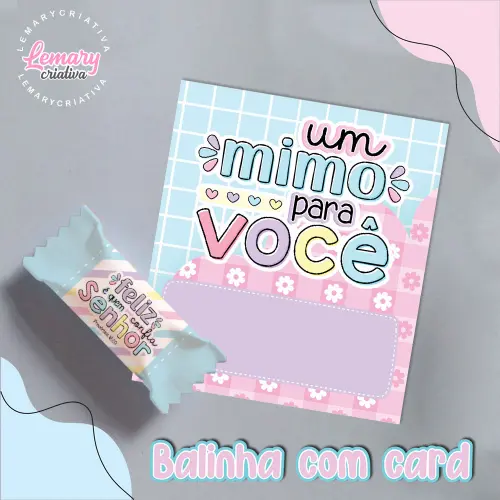 Bala Personalizada com Card Versículos  Mod.0009 (36 unidades)