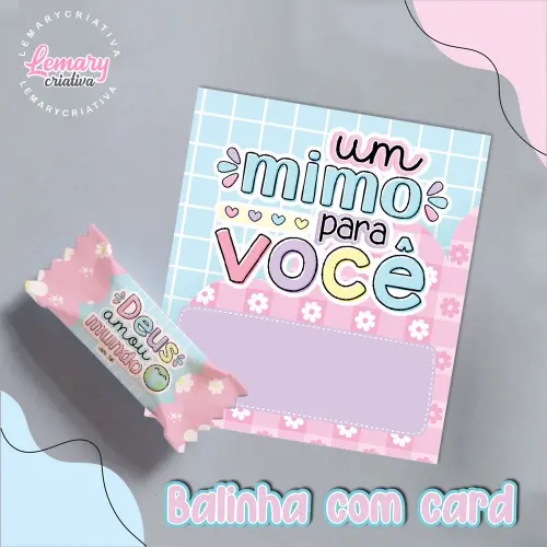 Bala Personalizada com Card Versículos  Mod.0011 (36 unidades)