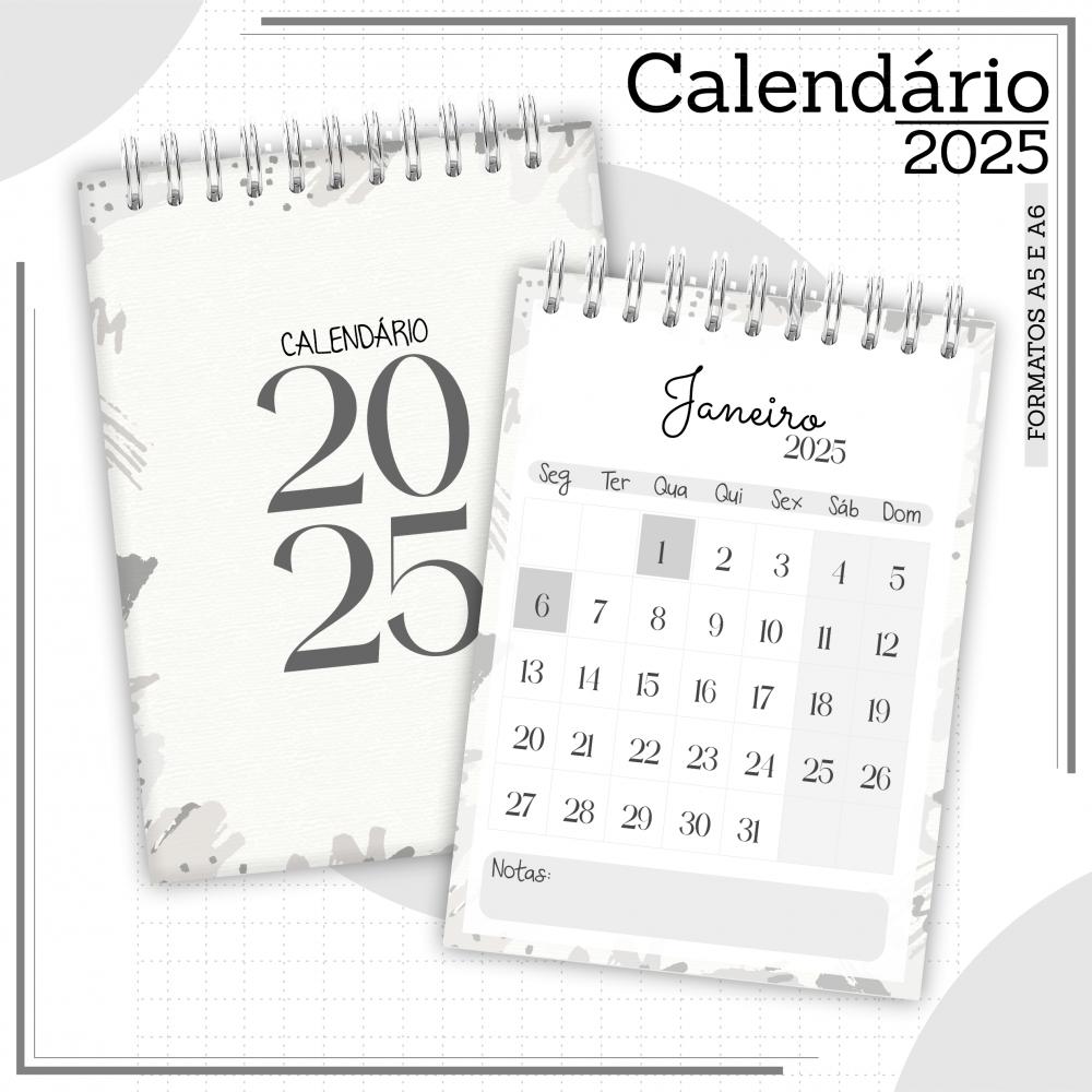 Arquivo Digital Calendário de Mesa 2025