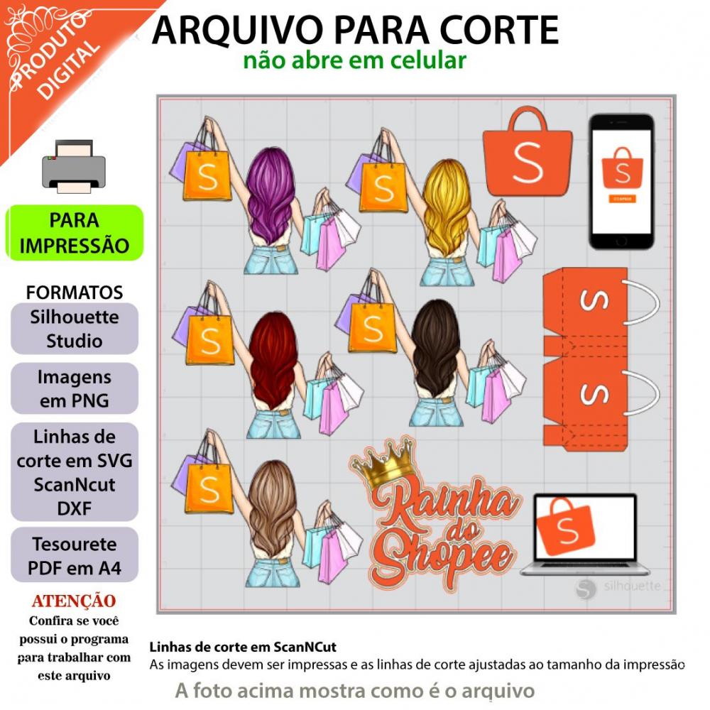 Arquivo Corte Topo Compras Shein