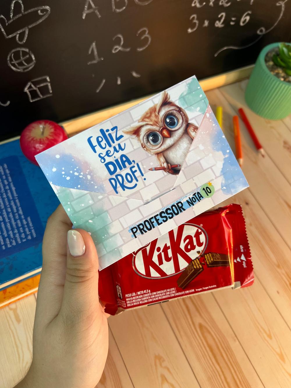 Arquivo Digital Envelope Kit Kat Dia dos Professores