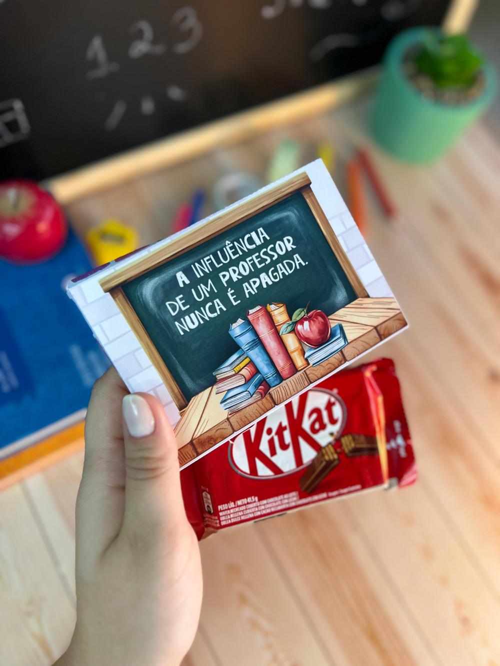 Arquivo Digital Envelope Kit Kat Dia dos Professores