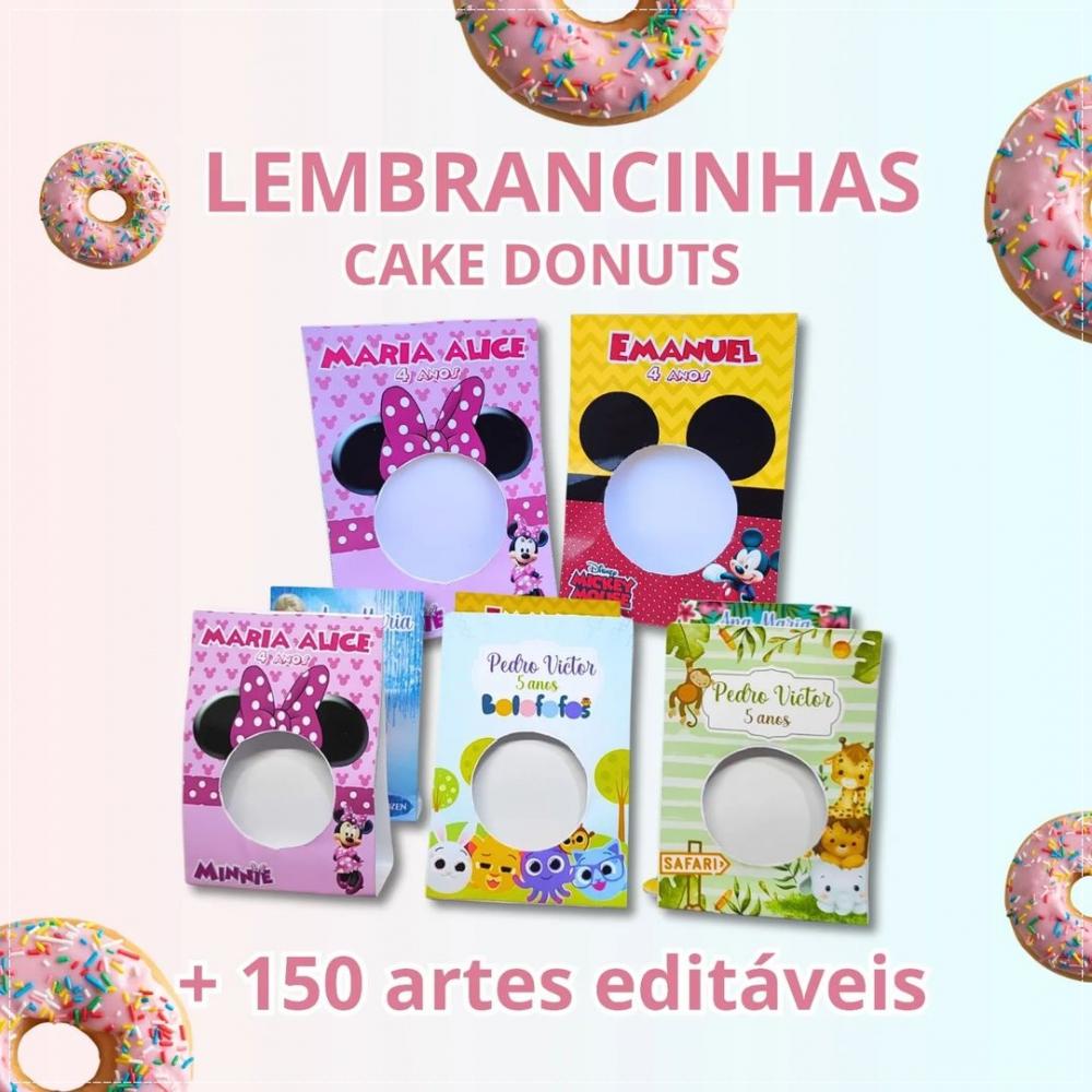 Arquivo Digital Card Donuts Lembrancinhas