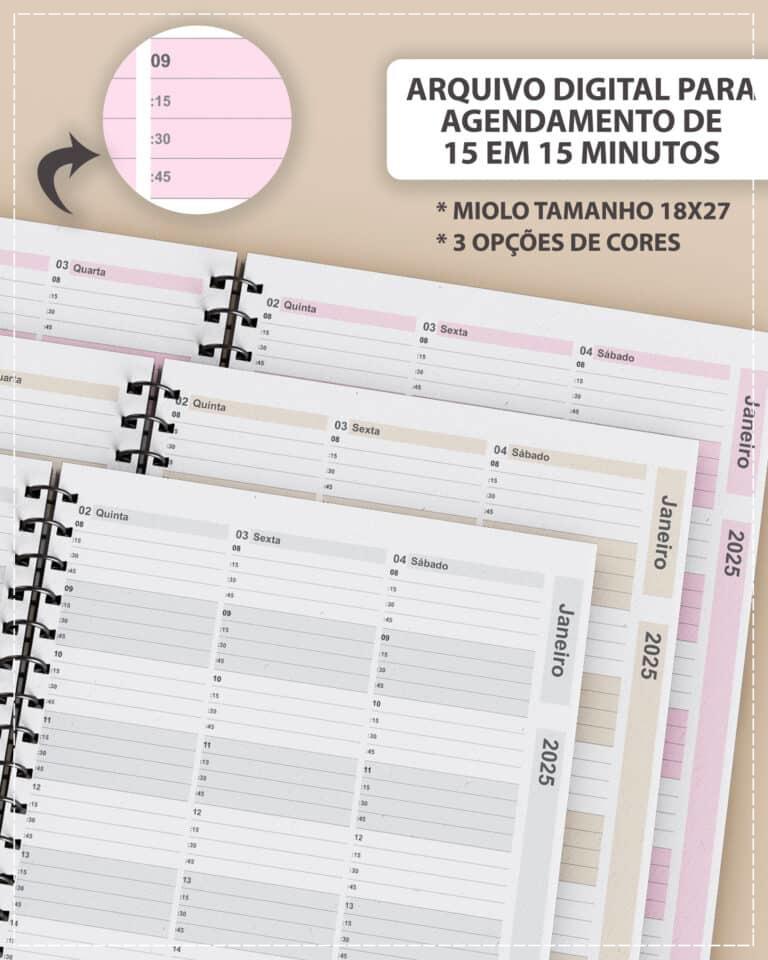 Arquivo Digital Arquivo Kit Agendamento Semanal 2025