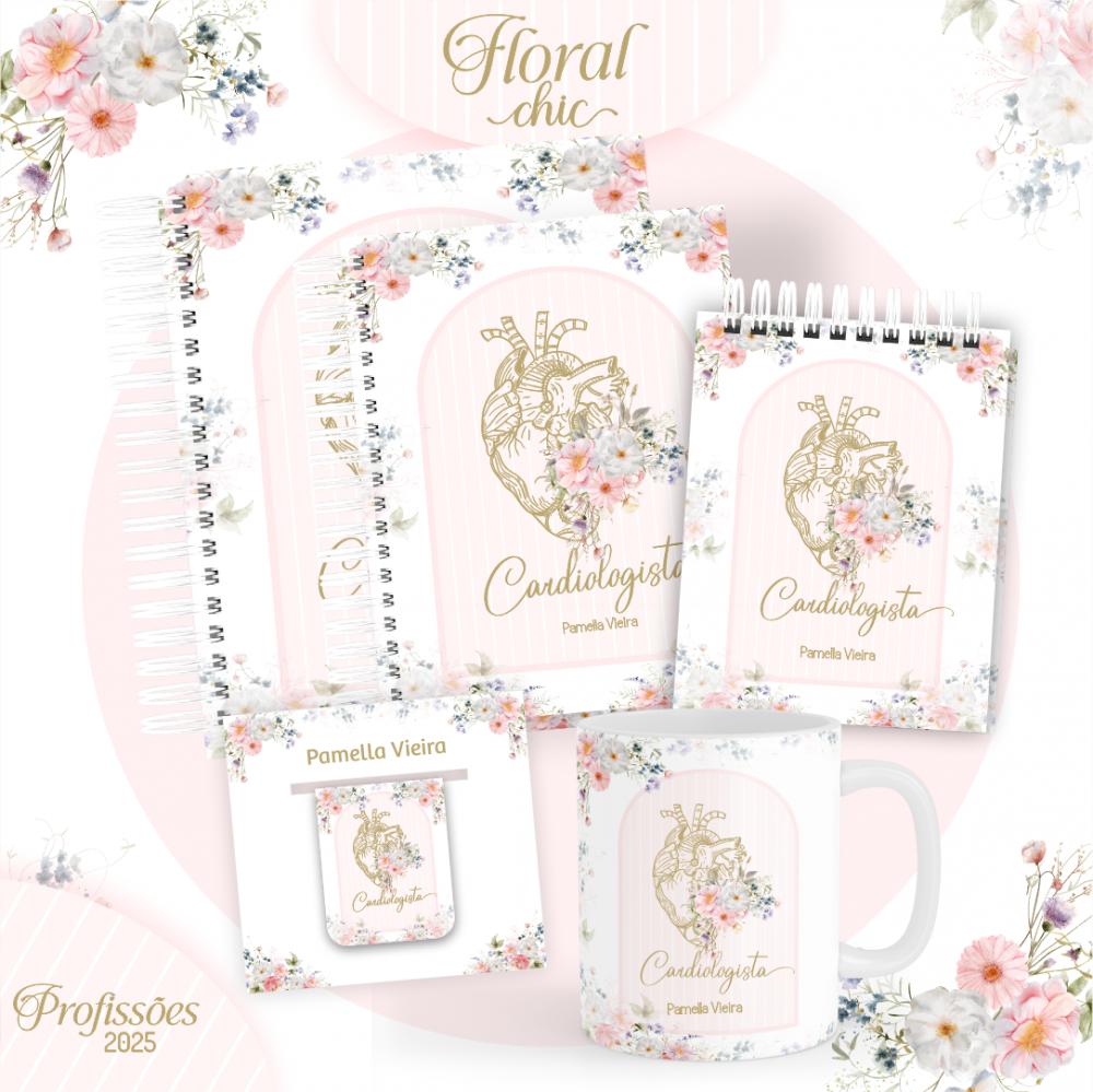 Arquivo Digital Combo profissões Floral Chic 2025