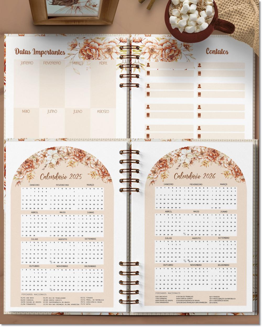 Arquivo Digital Agenda 2025 1 DPP Floral Boho