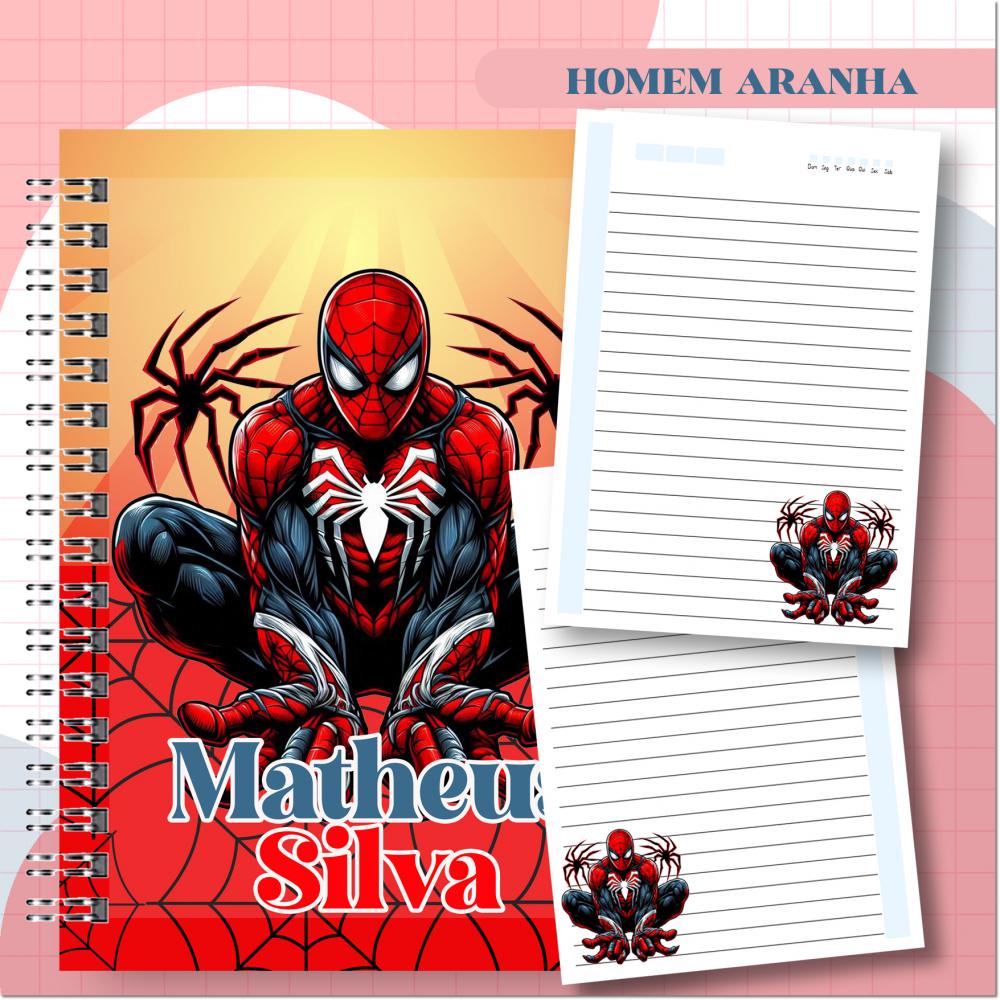 Arquivo Digital Combo escolar Homem Aranha