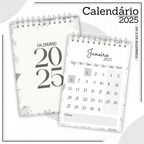 Arquivo Digital Calendário de Mesa 2025