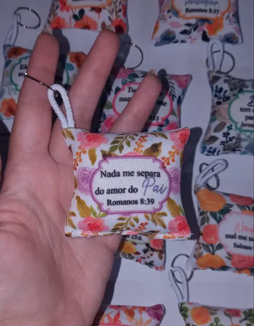 24 Almochaveiros Personalizados Frases Bíblicas