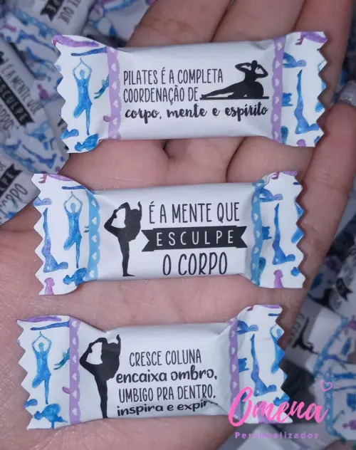 100 Balas Personalizadas Pilates