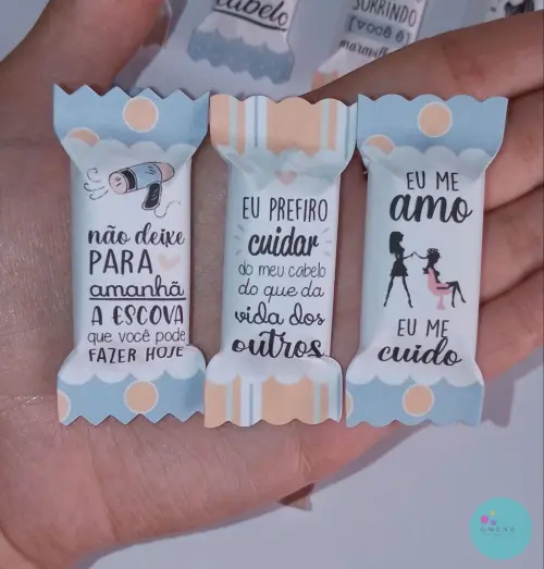 100 Balas Personalizadas Salão de Beleza