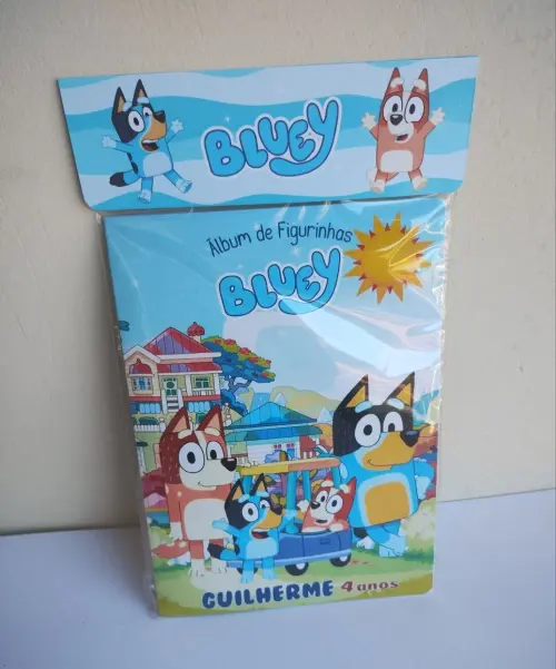 Álbum de Figurinhas e Desenhos para Colorir BLUEY Vários temas