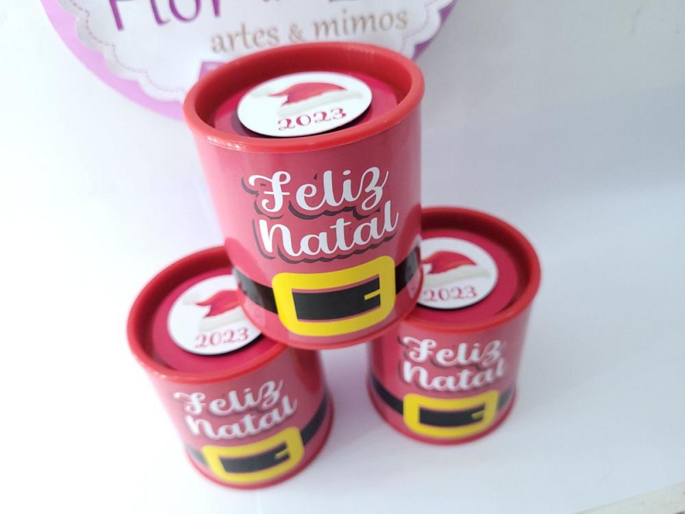 Tubolata de Natal Lembrancinha Personalizada Papai Noel