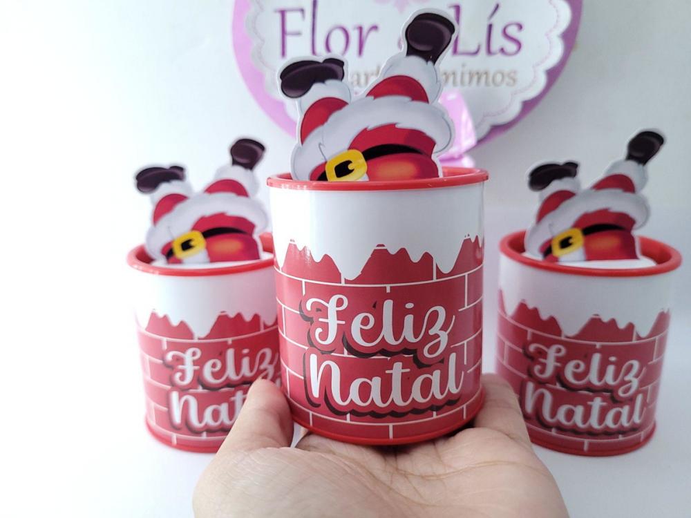 Tubolata de Natal Papai Noel Lembrancinha Personalizada