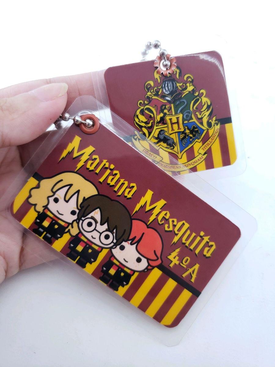 Tag Chaveiro Escolar Harry Potter para Mochila e Lancheira