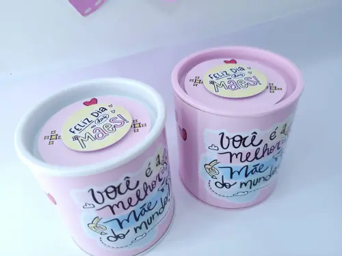 Tubolata Melhor Mãe do Mundo Dia das Mães Lembrancinha Personalizada