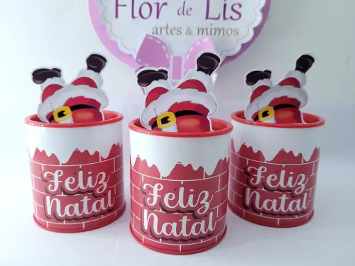 Tubolata de Natal Papai Noel Lembrancinha Personalizada