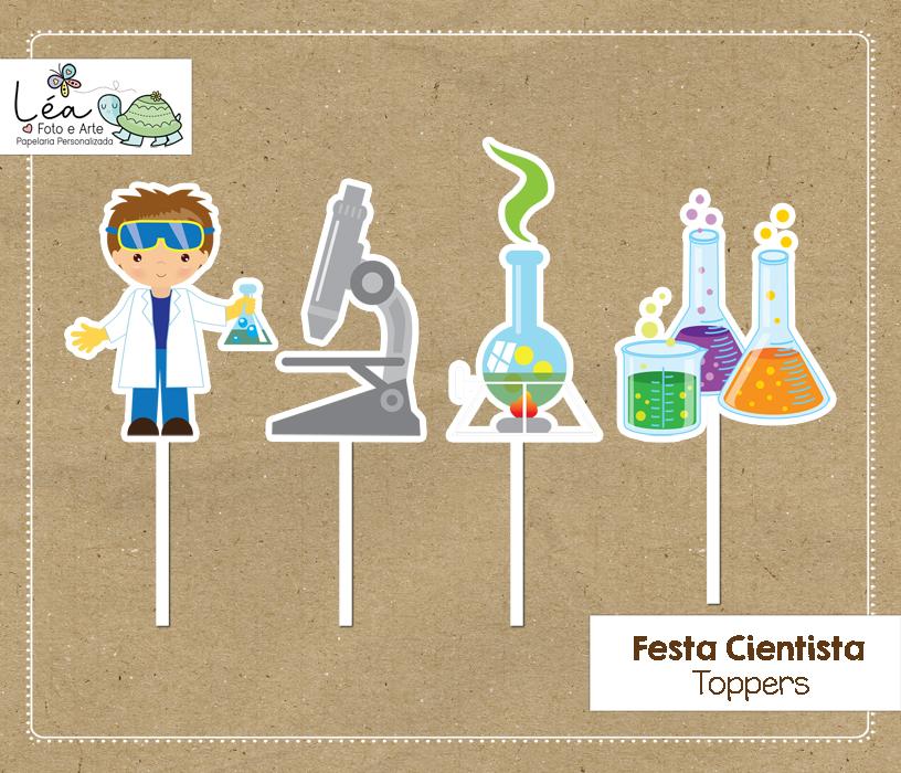 Topper Festa Cientista