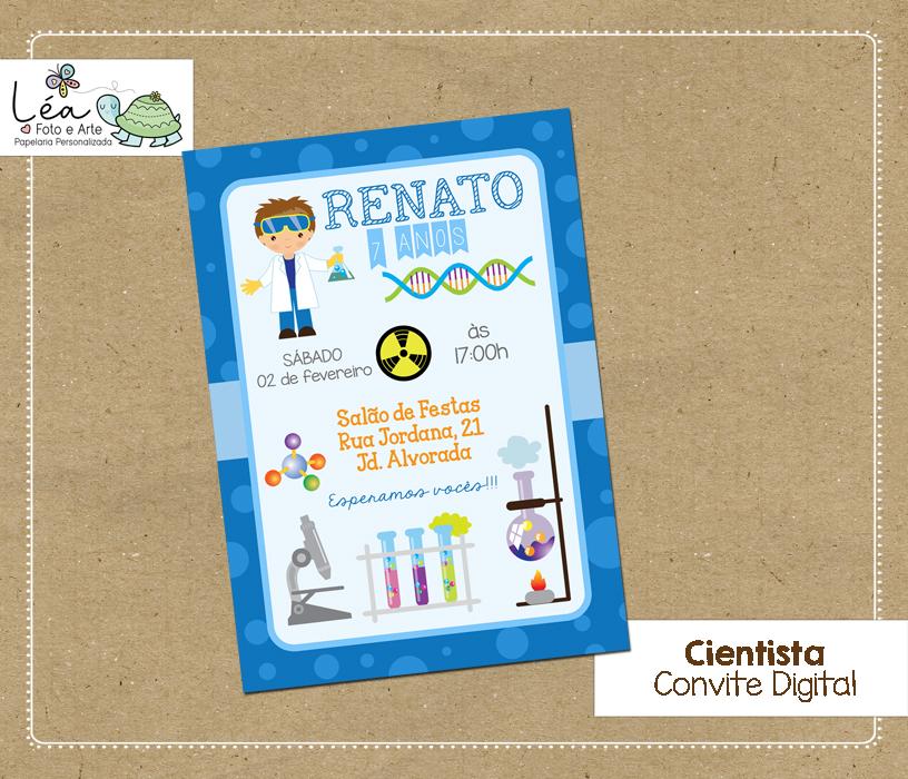 Convite Digital Cientista