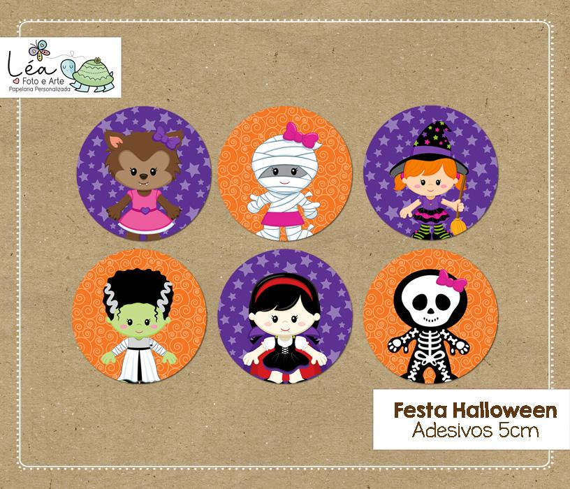 Adesivo Redondo Festa Halloween