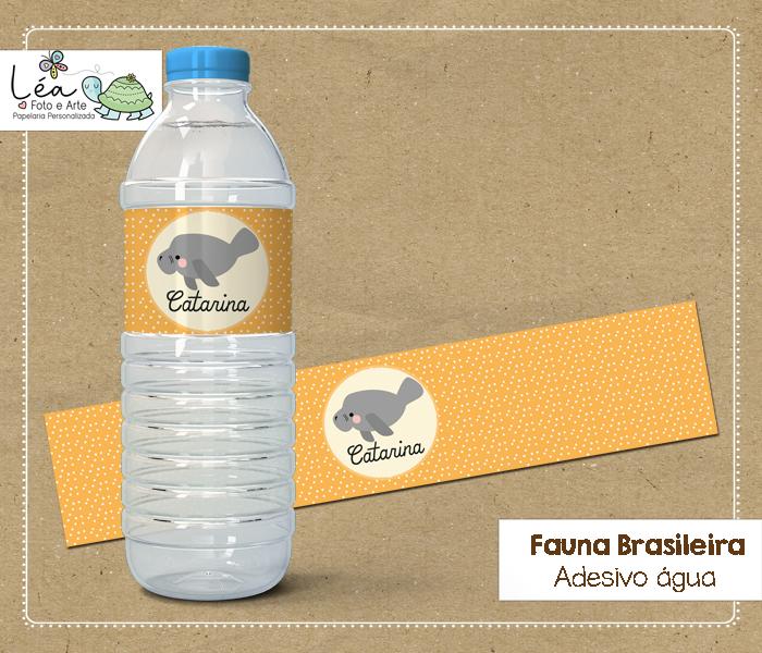 Adesivo para Água Festa Fauna Brasileira