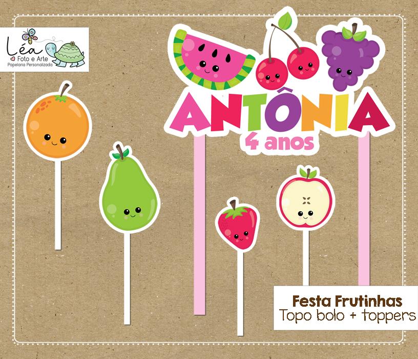 Topo de Bolo Festa Frutinhas