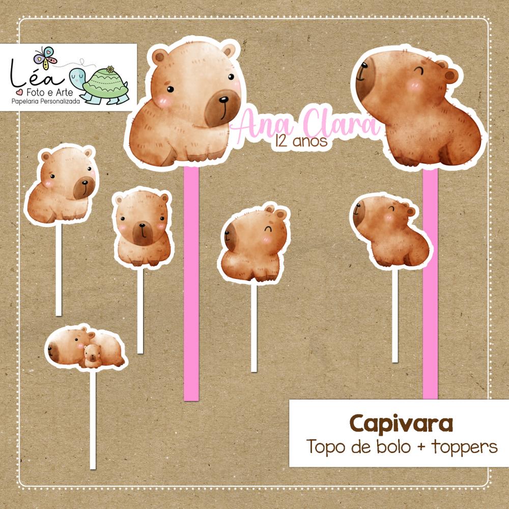 Topo de Bolo Festa Capivara