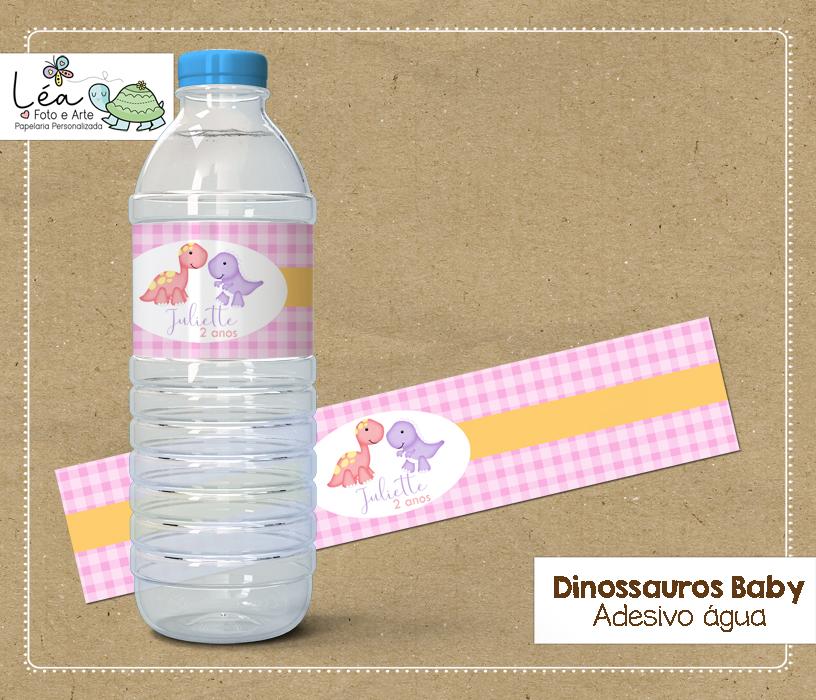 Adesivo para Água Festa Dinossauro Menina