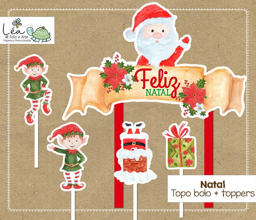 Topo de Bolo Feliz Natal