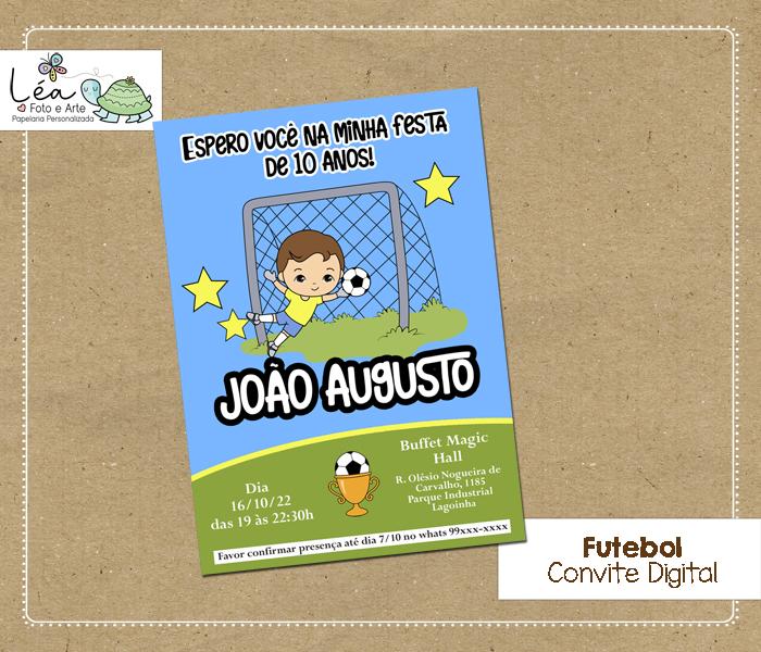 Convite Digital Futebol Goleiro