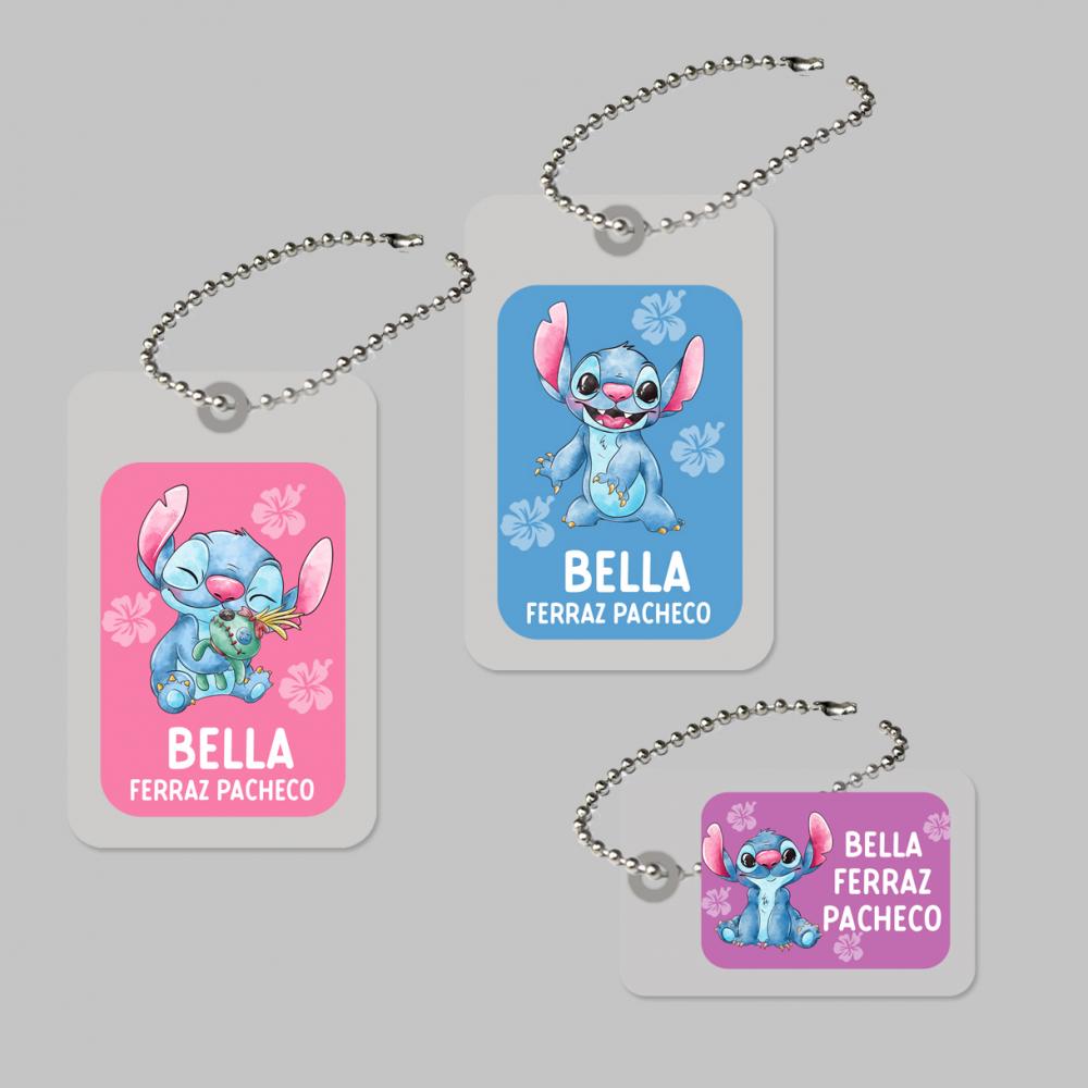 Kit tags plastificadas Stitch