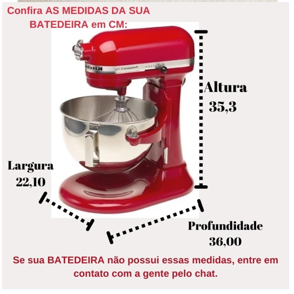 Capa para batedeira Kitchenaid alto padrão durável e pode escol