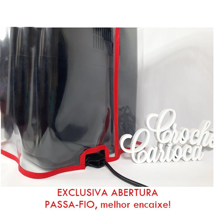 Capa para fritadeira airfryer oven plástico cristal grosso model