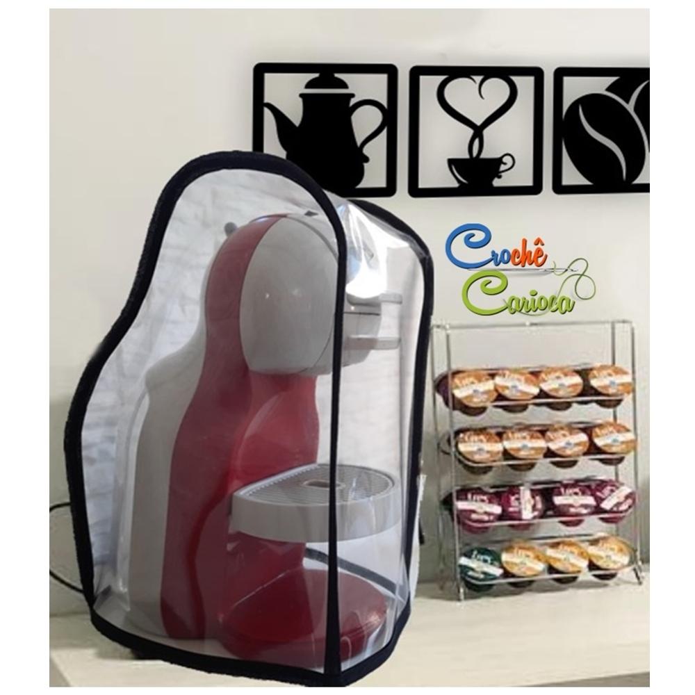 capa  para cafeteira dolce gusto mini me plástico grosso cristal