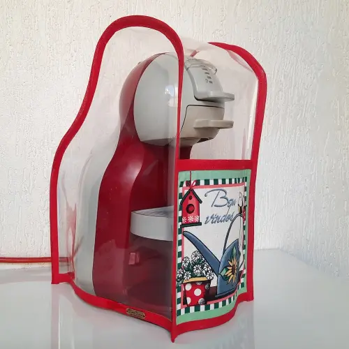 capa de plástico cristal grosso para cafeteira dolce gusto mini me -Escolha tema