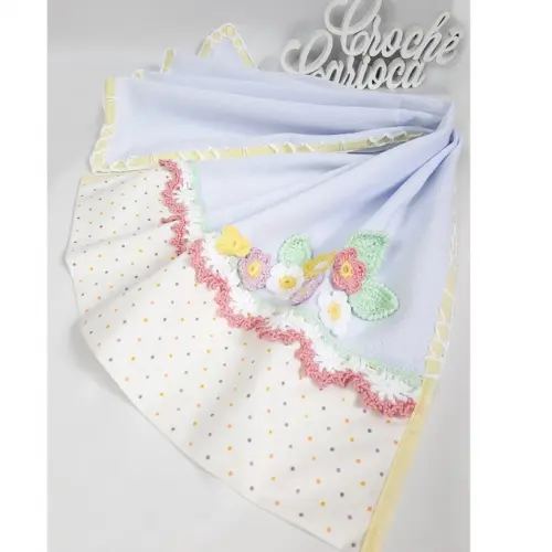 trio de Panos de prato Candy floral - 3 peças 80x50 alto padrão