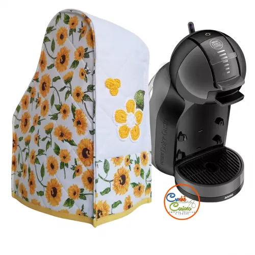 Capa de cafeteira dolce gusto mini me estruturada alta qualidade patchwork