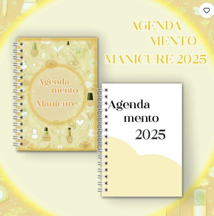 Combo Agendamento Manicure - 10 Agendas em 5 Cores Diferente