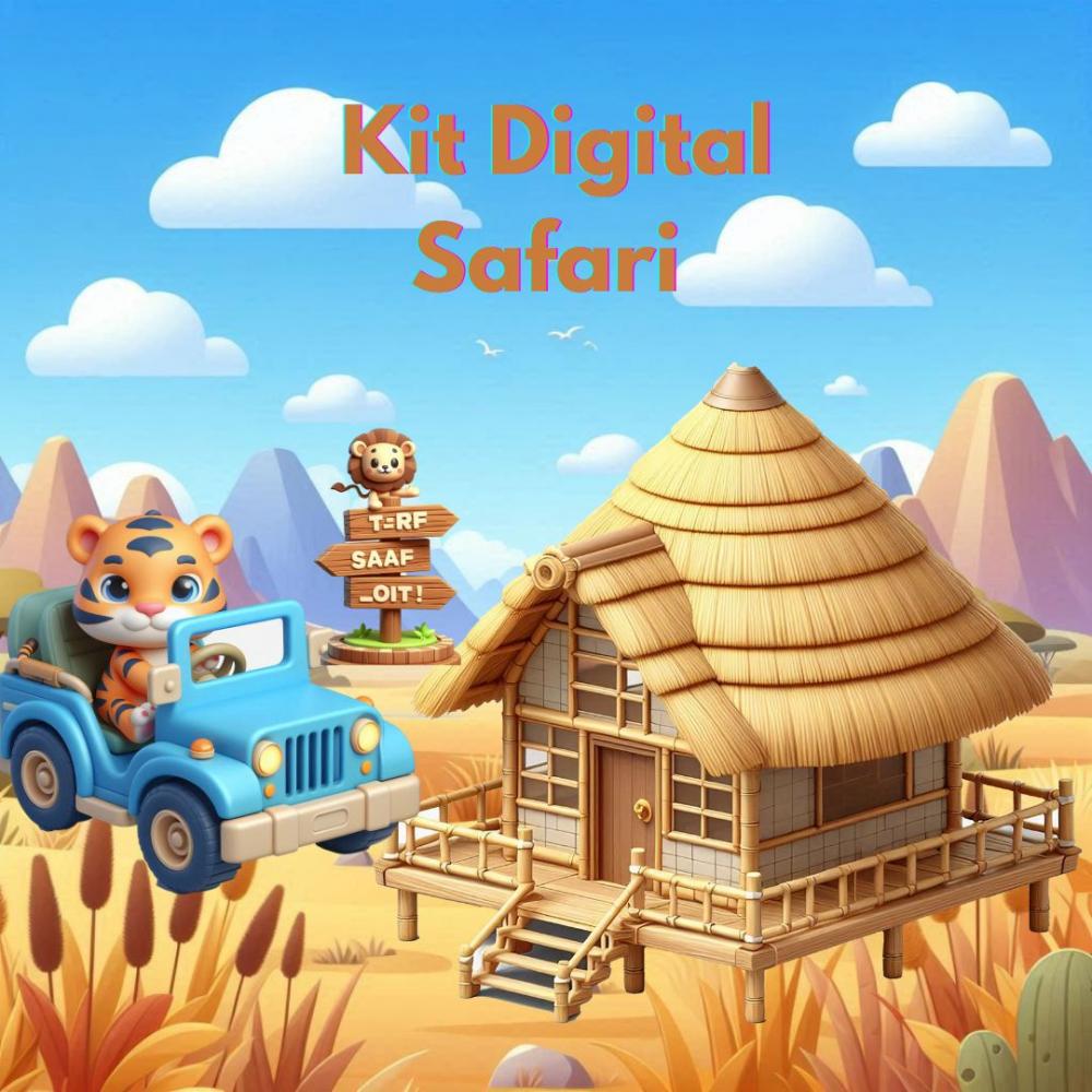 Kit Digital Safari Azul