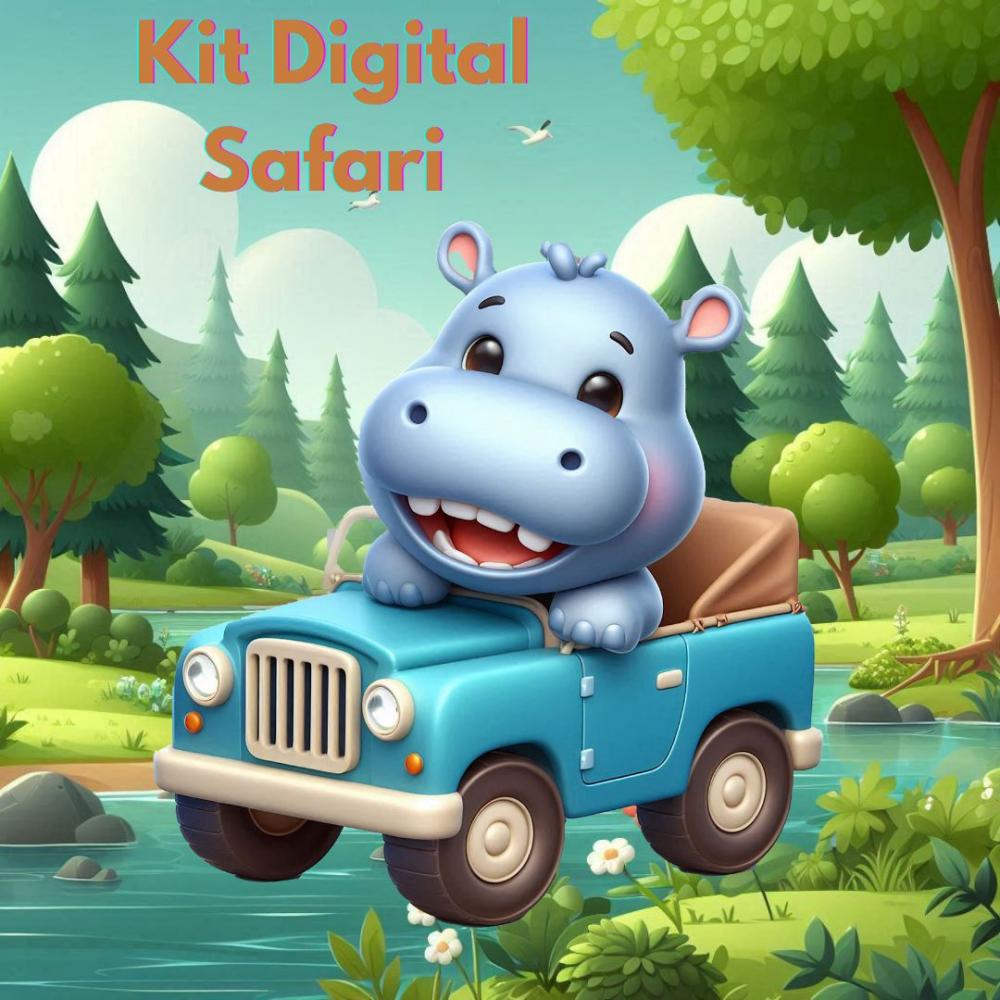 Kit Digital Safari Azul