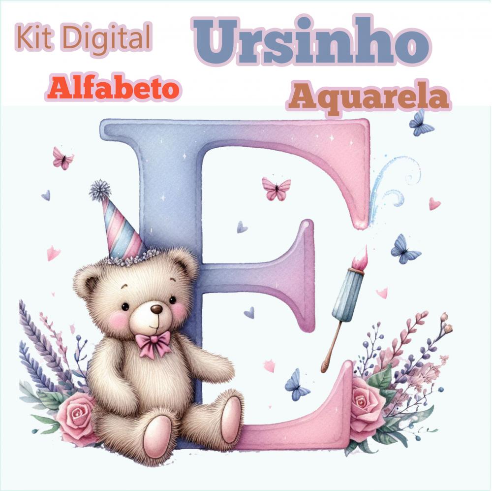 Kit Digital Alfabeto Ursinho!