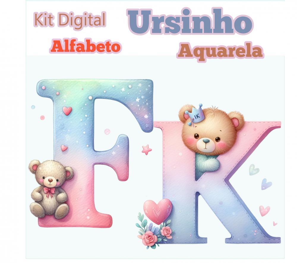 Kit Digital Alfabeto Ursinho!