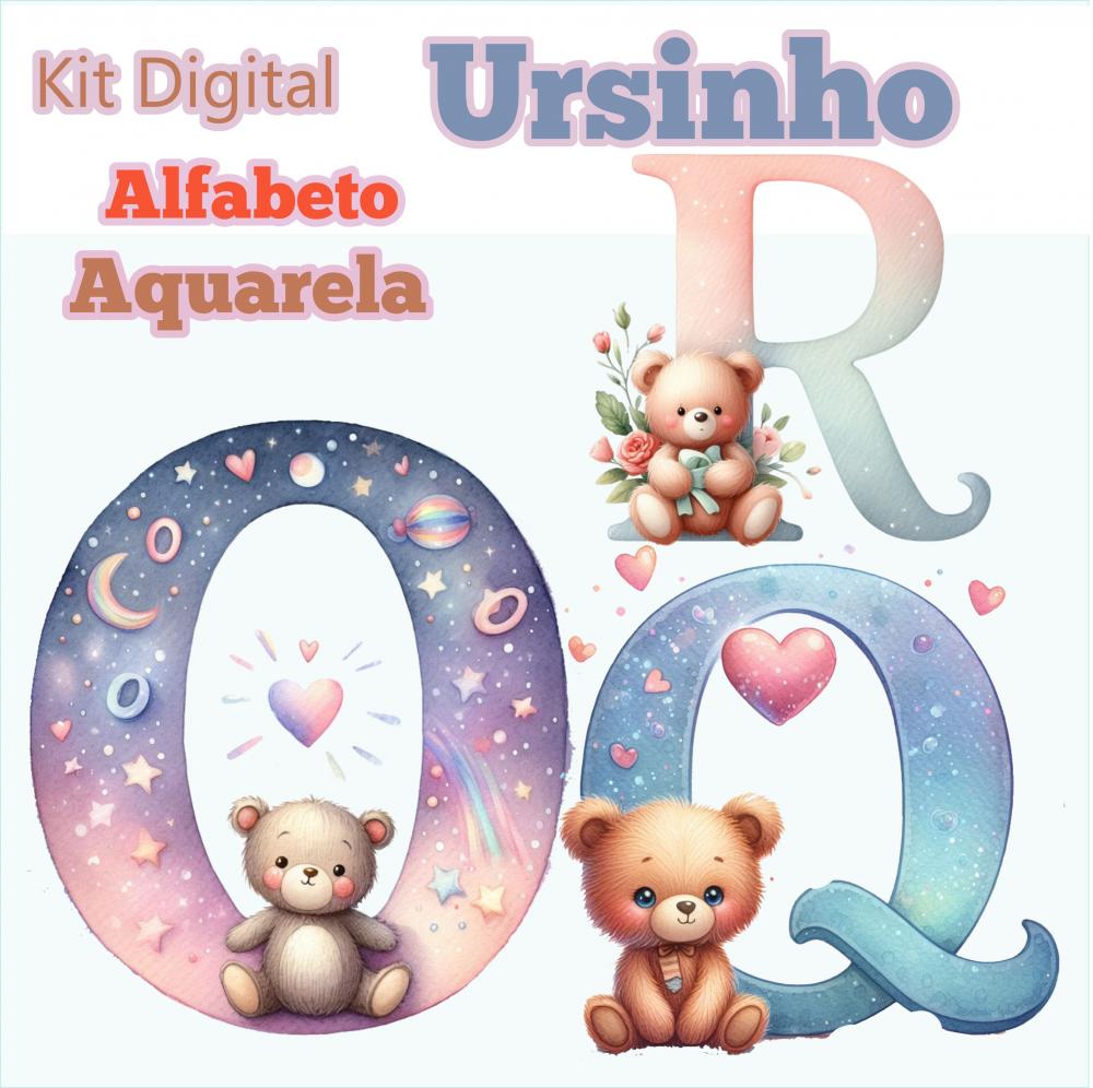 Kit Digital Alfabeto Ursinho!