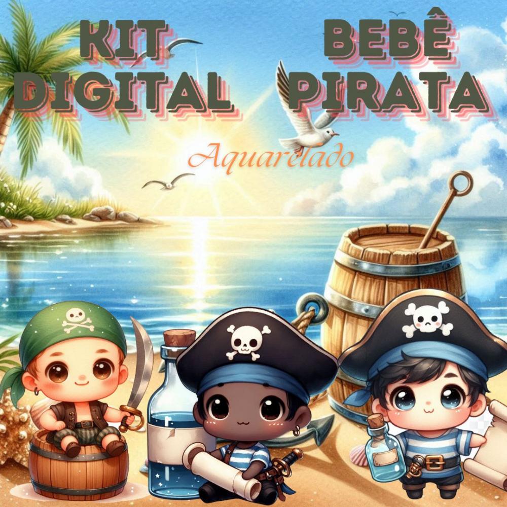 Kit Digital Bebê Pirata