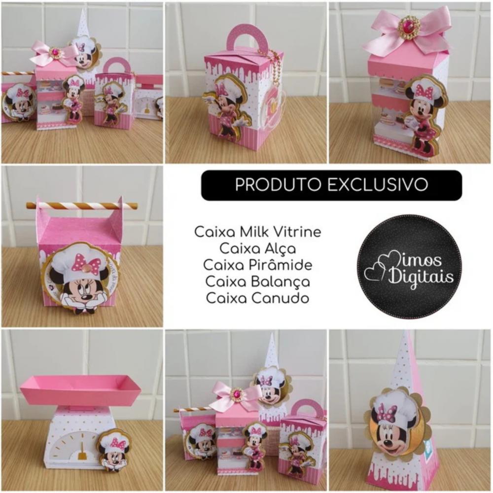 Arquivo de Corte Minnie Confeiteira - 0006