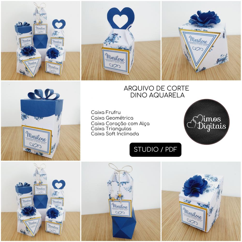 Arquivo de Corte Floral Azul Adulto-0271