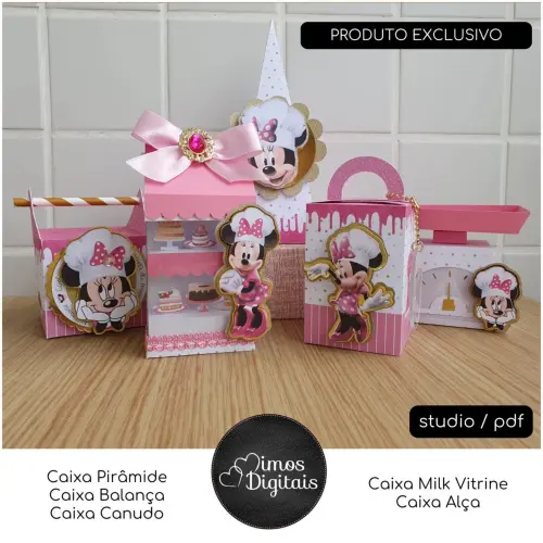 Arquivo de Corte Minnie Confeiteira - 0006